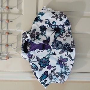 Handmade Minky Fleece Butterfly / Floral Poncho